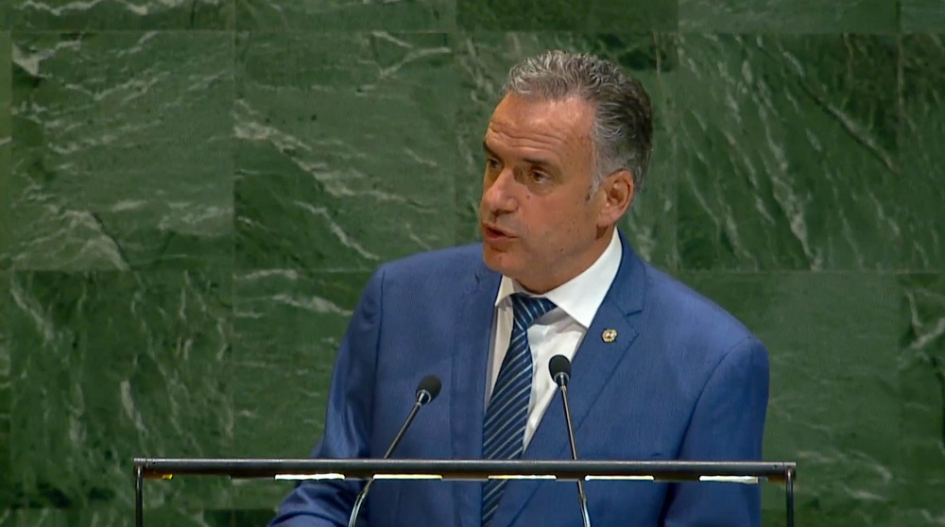 Presidente de la República, Yamandú Orsi, en la Asamblea General de la ONU