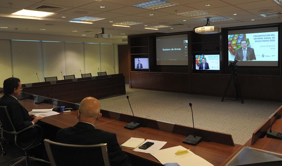 Rodrigo Ferrés, prosecretario y presidente de AUCI, y Mariano Berro, director ejecutivo de AUCI