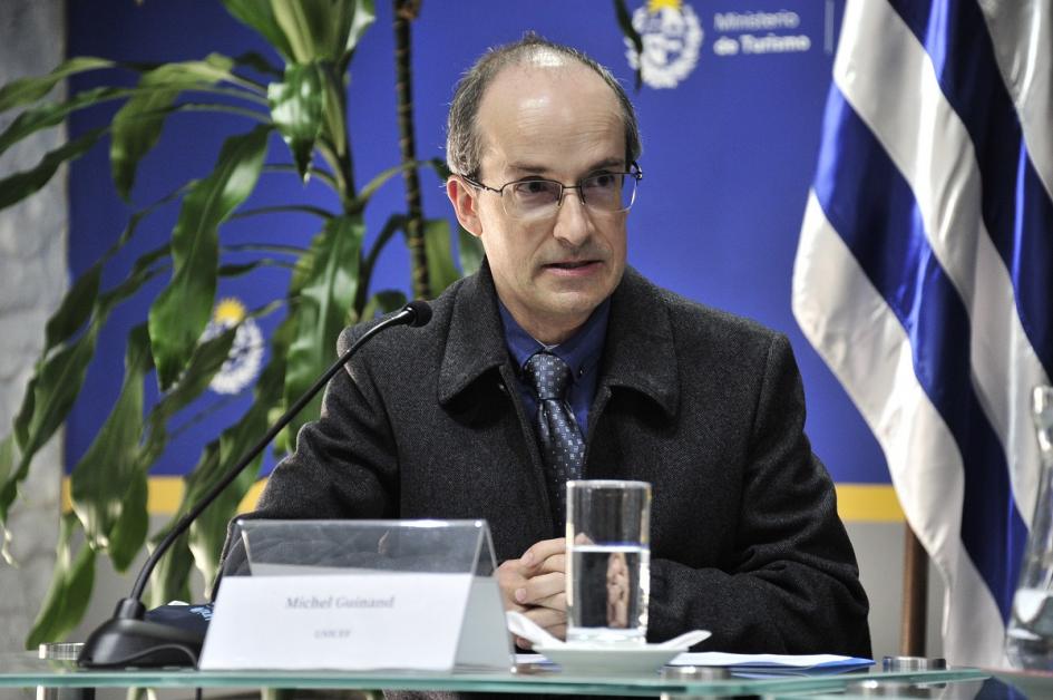 Representante de Unicef, Michel Guinand Representante de Unicef, Michel Guinand