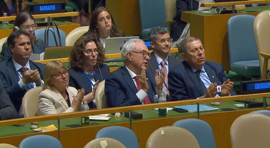 Presidente de la República, Yamandú Orsi, en la Asamblea General de la ONU