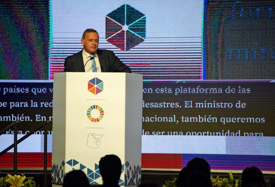 El secretario de Presidencia, Álvaro Delgado, en evento en Punta del Este.