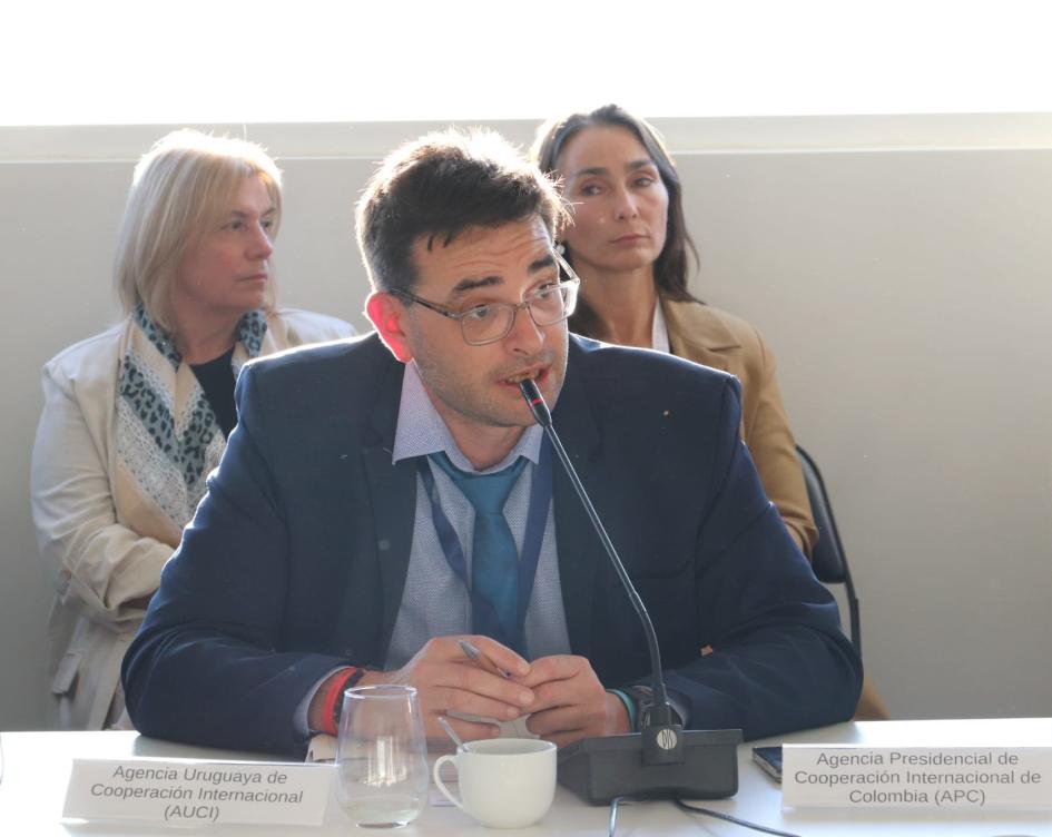 Director ejecutivo de AUCI, Martín Clavijo, participando en Consejo de Mercociudades. Director ejecutivo de AUCI, Martín Clavijo, participando en Consejo de Mercociudades.