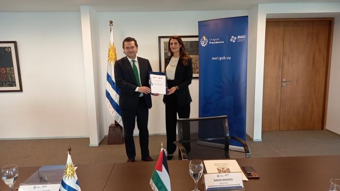 Agencias de cooperación de Palestina y Uruguay firmaron memorando de entendimiento.