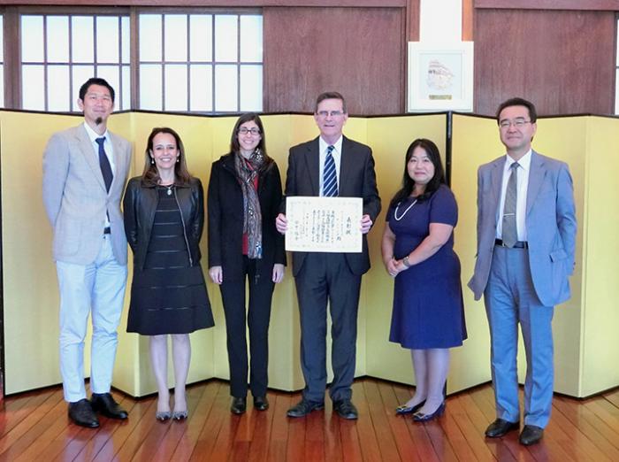 La Embajada de Japón reconoció al subdirector de la AUCI por su aporte a la cooperación entre ambos países