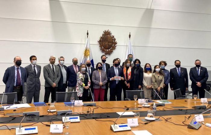 Presidente Lacalle Pou con representantes del Sistema de Naciones Unidas