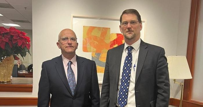 Berro y el subsecretario de Estado Adjunto para el Hemisferio Occidental-Sudamérica, Mark Wells. Berro y el subsecretario de Estado Adjunto para el Hemisferio Occidental-Sudamérica, Mark Wells.