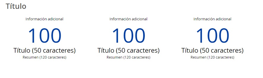 Contenedor datos numéricos