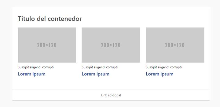 Listado horizontal Listado horizontal
