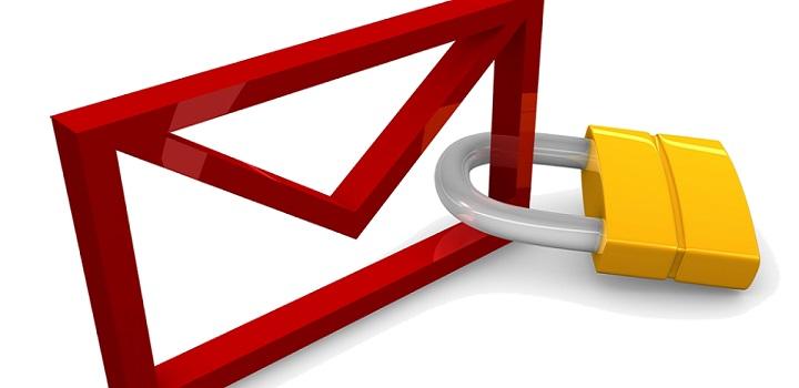 Logo de Gmail con candado Logo de Gmail con candado