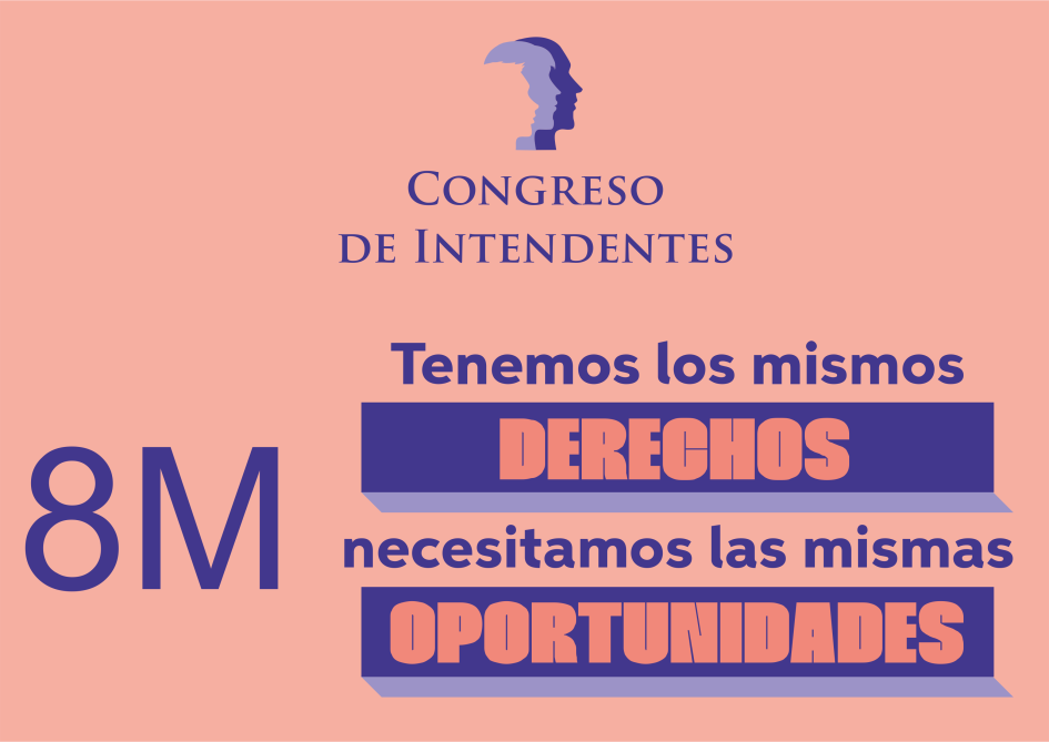 Día Internacional de la Mujer Logos de Congreso y 8m
