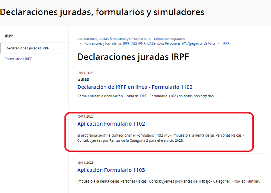 Descarga aplicación