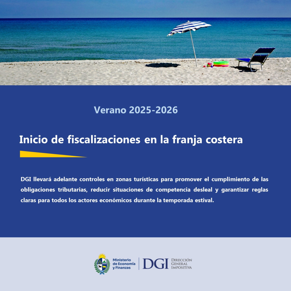 Inicio de fiscalizaciones- Verano 2025 2026