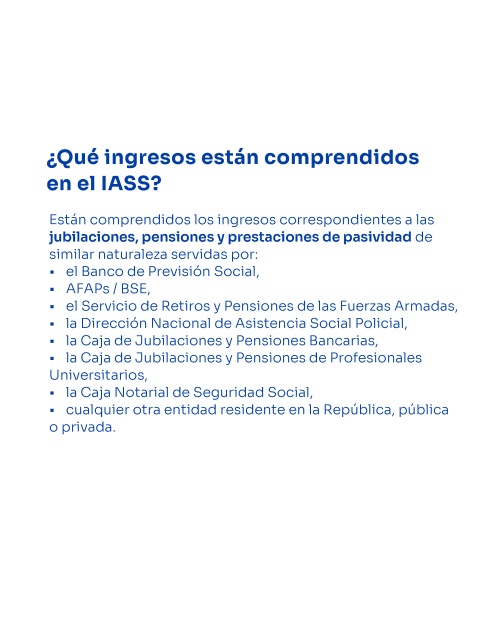 Retenciones de IASS