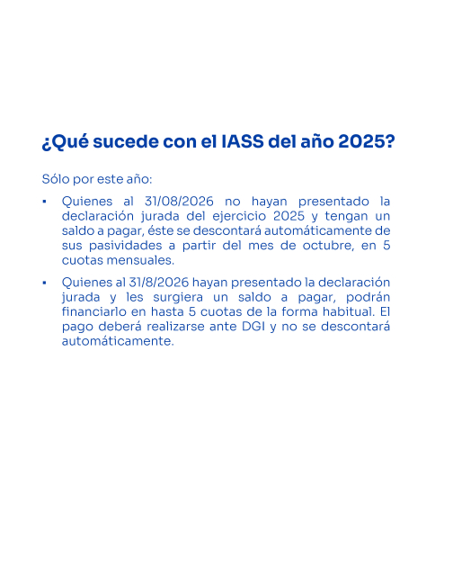 Retenciones de IASS