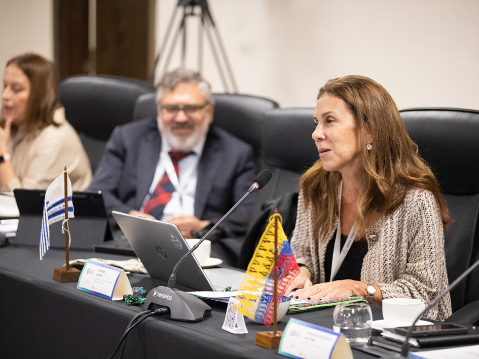 La Directora (E) del Departamento de Cooperación Internacional de la Fiscalía, Dra. Gabriela Aguirre