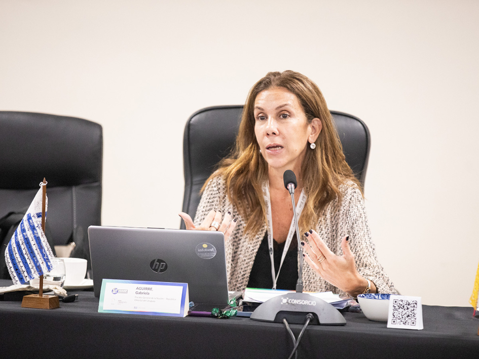 La Directora (E) del Departamento de Cooperación Internacional de la Fiscalía, Dra. Gabriela Aguirre