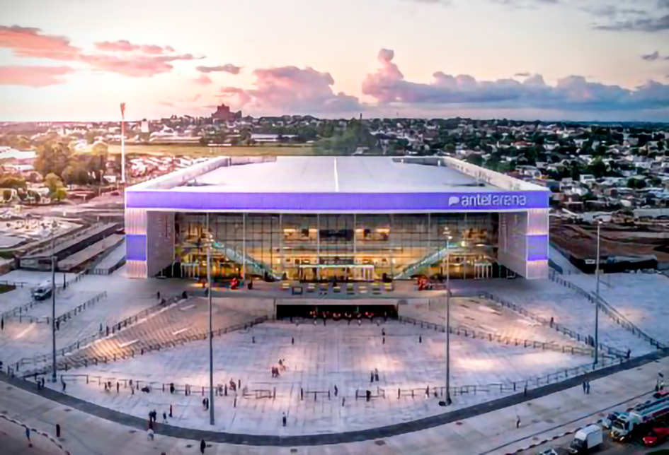 Foto desde dron - https://www.antelarena.com.uy/ Antel Arena