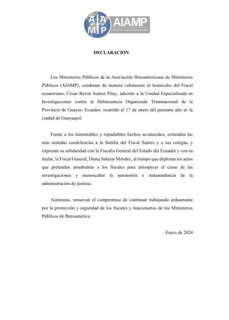COMUNICADO AIAMP COMUNICADO AIAMP