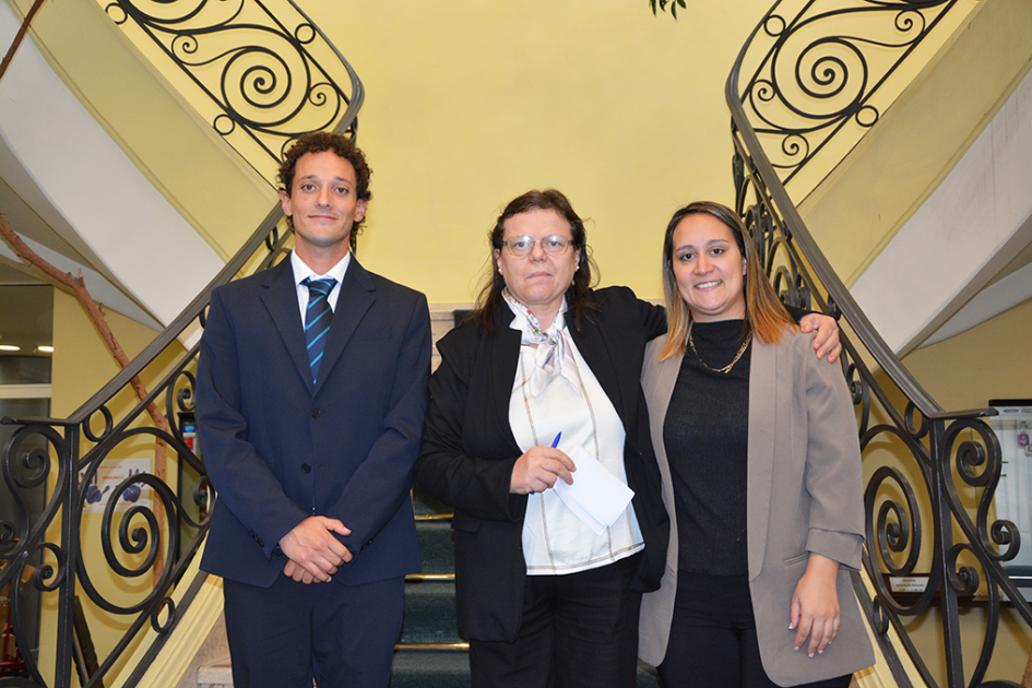 Ambos fiscales junto a la Fiscal de Corte (S) Mónica Ferrero