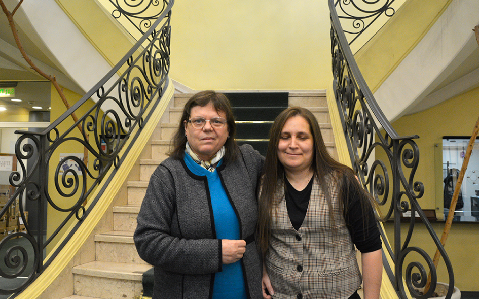 La Dra. Natalia Carabajal junto a la fiscal de Corte subrogante Mónica Ferrero