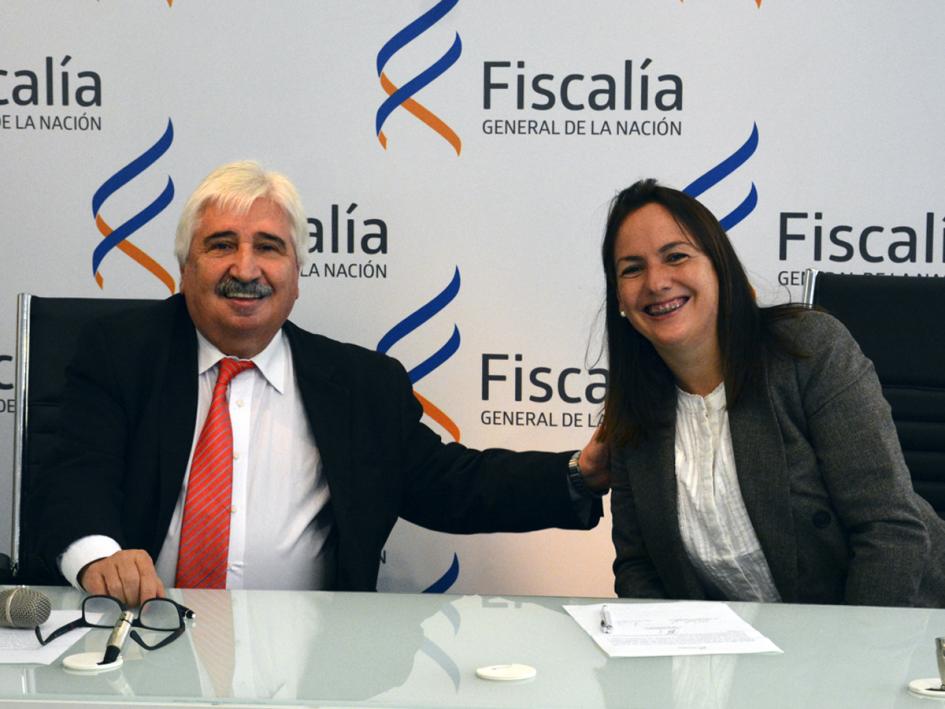 La Fiscal Sabrina Massaferro junto al Fiscal Adjunto de Corte Juan Gómez La Fiscal Sabrina Massaferro junto al Fiscal Adjunto de Corte Juan Gómez