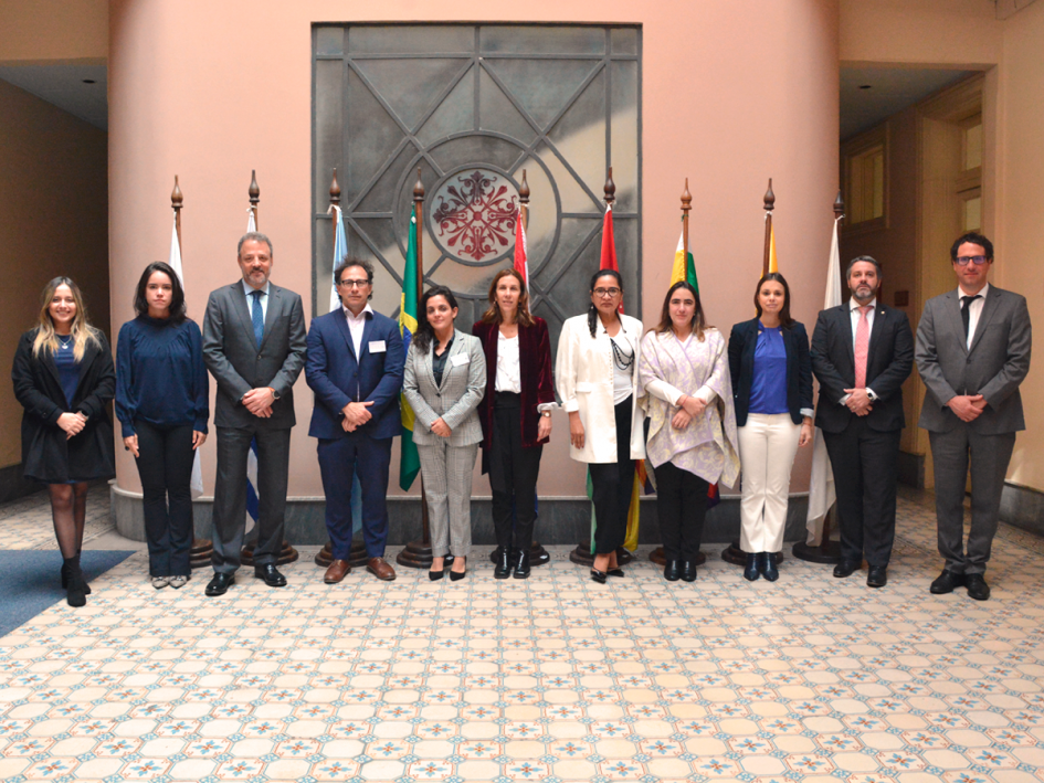 Fiscales participantes de la reunión.