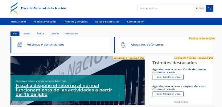 Imagen del nuevo portal 