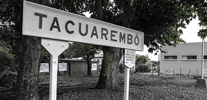 Cartel de la ciudad de Tacuarembó 
