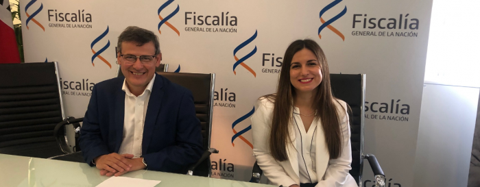 Fiscal de Corte junto a la nueva fiscal de Salto de 3º turno Natalia Altez