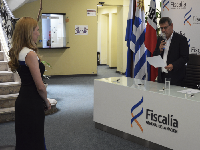 Ceremonia de juramento de la fiscal Valeria Bovio