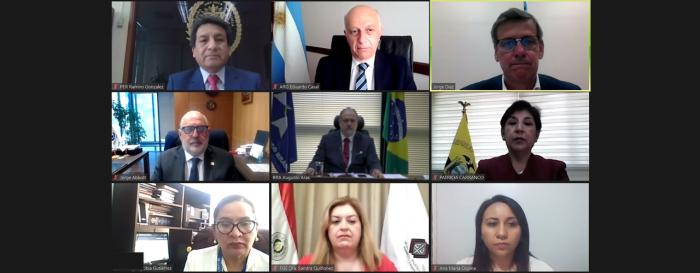 Fiscal de Corte participa de la XXVIII reunión junto a los otros fiscales integrantes de la REMPM