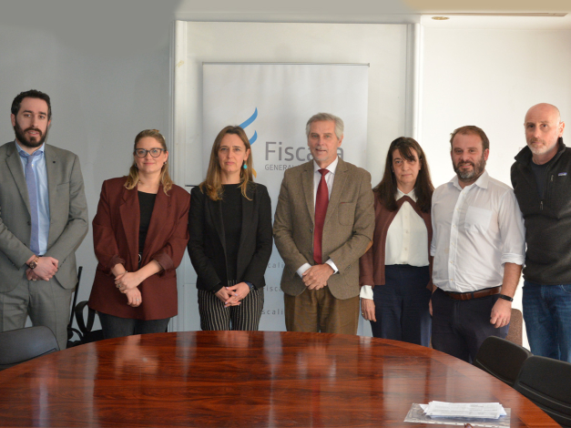 El equipo de la Fiscalía de Lavado de Activos de 1º Turno y damnificados por el caso