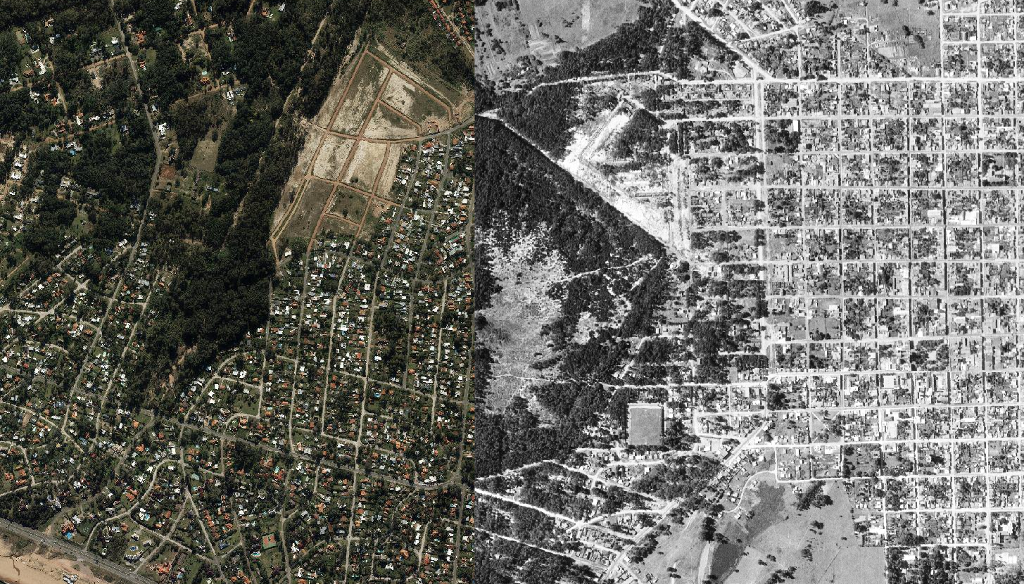 Imagen de Maldonado actual y en 1966, capturada del Visualizador IDE