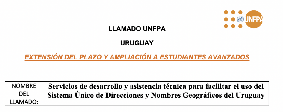 llamado consultoría UNFPA