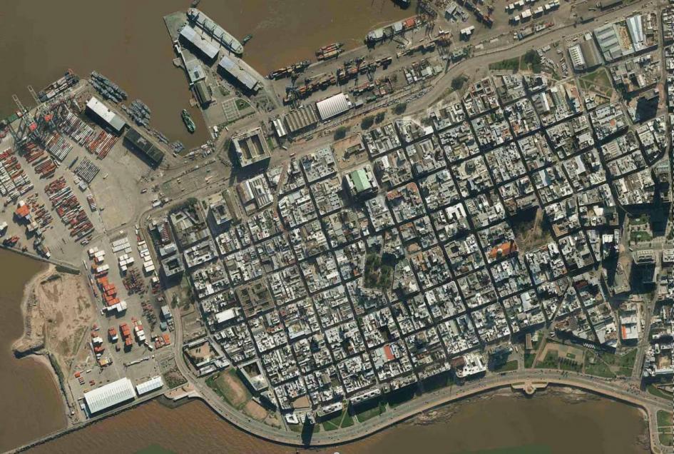 Vista foto aèrea Ciudad vieja, Montevideo. Vista foto aèrea Ciudad vieja, Montevideo.