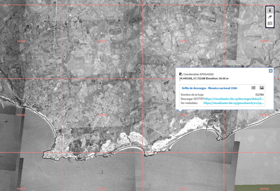 Grilla vuelo 1996 en visualizador IDE Grilla vuelo 1996 en visualizador IDE