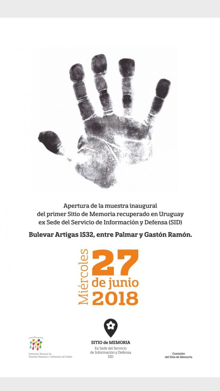 Afiche inauguración del Sitio Afiche inauguración del Sitio