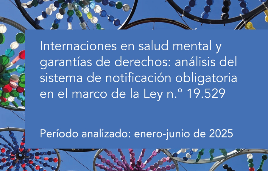 Tapa informe Internaciones en salud mental y garantías de derechos