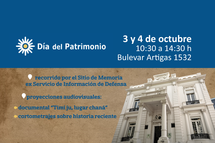 Flyer ilustrativo por el día del patrimonio 2026