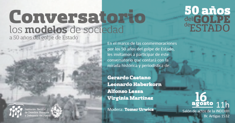 Flyer con nombre del evento, fecha y lugar