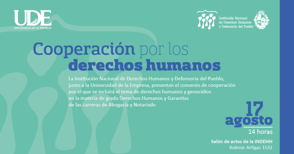 Flyer con nombre del evento, fecha y lugar