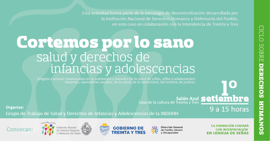 Flyer del evento con fecha y lugar