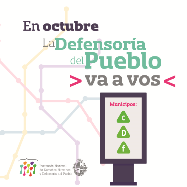 Flyer de La Defensoría del Pueblo va a vos