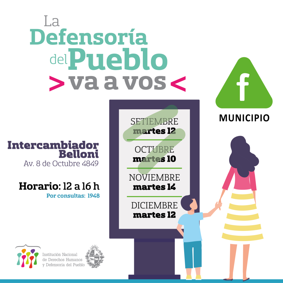 Flyer de La Defensoría del Pueblo va a vos