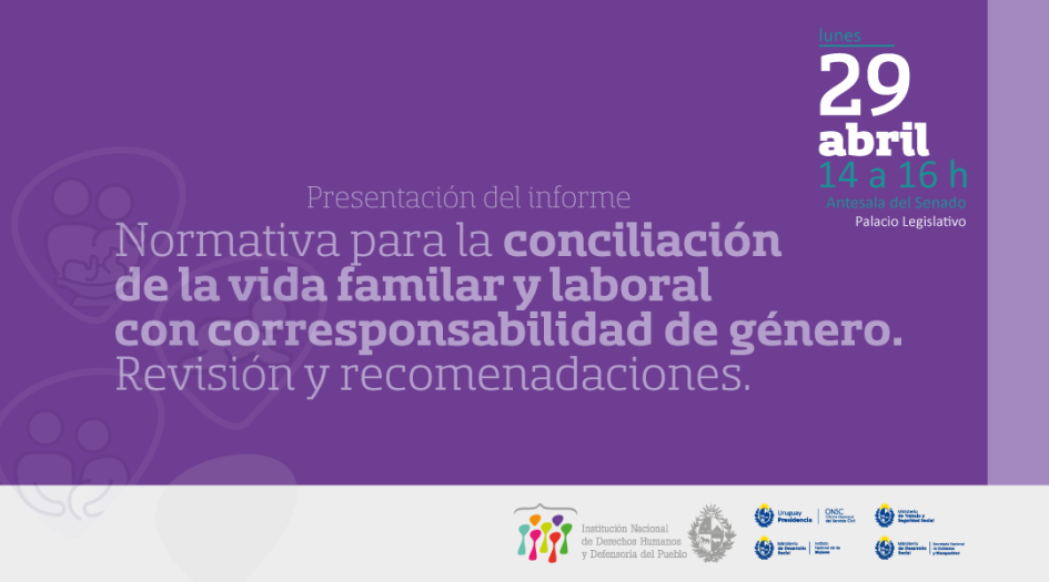 Invitación presentación del informe Normativa para la conciliación de la vida familiar y laboral