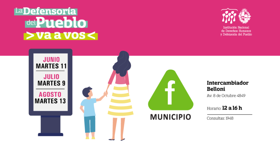 Flyer de La Defensoría del Pueblo va a vos