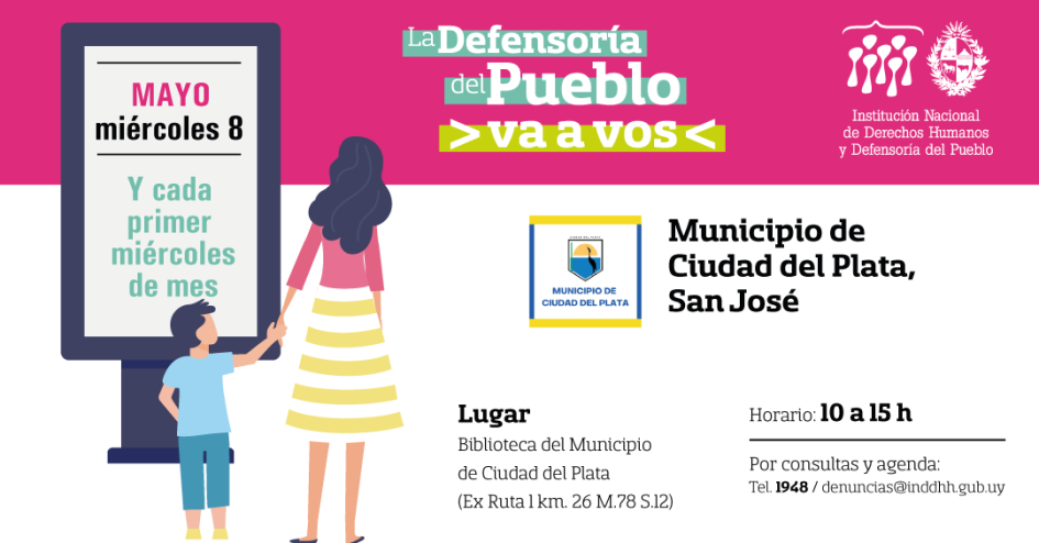 Flyer de La Defensoría del Pueblo va a vos