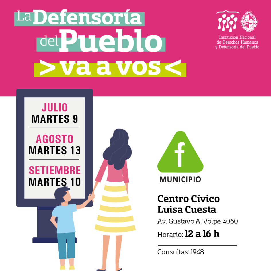 Flyer Defensoría va a vos Municipio F