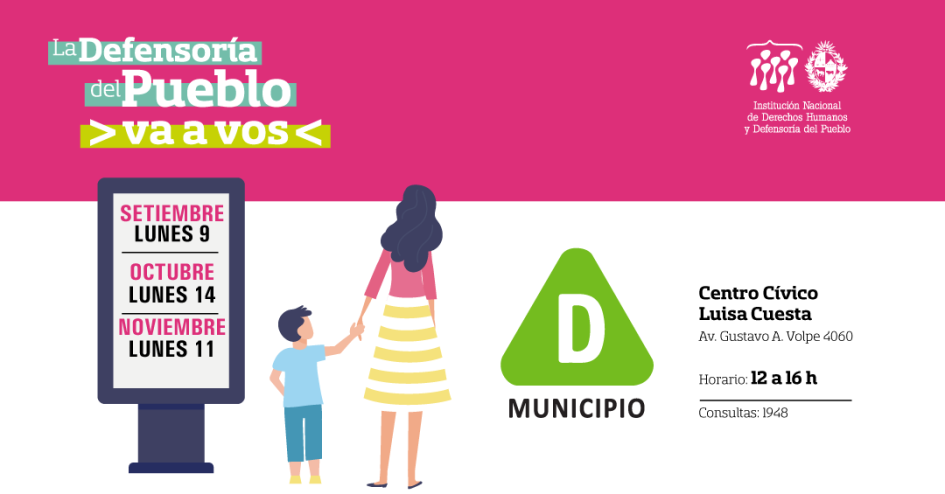 Flyer Defensoría va a vos Municipio D