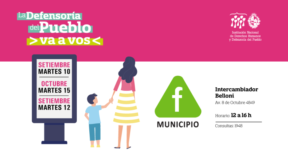 Flyer Defensoría va a vos Municipio F